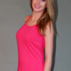Y-Back Yoga Cami with Bra - Fuschia
