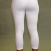 Organic Cotton Crop Yoga Legging - Kundalini White