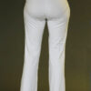 Organic Cotton Fold-over Waistband Yoga Pant - Kundalini White