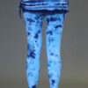 Organic Cotton Yoga Skirted Legging - Blue Tie-dye