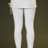 Organic Cotton Yoga Skirted Legging - Kundalini White