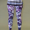 Organic Cotton Yoga Skirted Legging - Purple Tie-dye