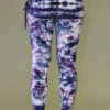 Organic Cotton Yoga Skirted Legging - Purple Tie-dye
