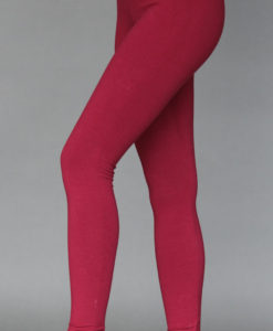 Organic Cotton Yoga Legging - Wine