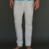 Men's Organic Cotton 4-Way Stretch Yoga Pant - Kundalini White by Blue Lotus Yogawear. Pre-Shrunk, Easy Care, Made in USA