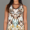 Tiger Print Cinch Back Yoga Tank by Blue Lotus Yogawear