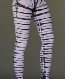 Organic Cotton Bengal Tiger Tie Dye Ankle Length Yoga Legging- Rose Quartz by Blue Lotus Yogawear