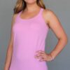 Organic Cotton Double Y-back Cami with Built-in Bra - Rose by Blue Lotus Yogawear