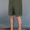 Men's Cotton Yoga Short With Pockets- Olive by Blue Lotus Yogawear