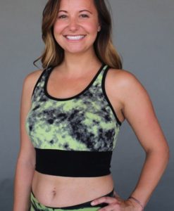 Print Yoga Tankini - Lime/ Black by Blue Lotus Yogawear
