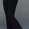 Organic Cotton Hand-painted Mehndi Design Yoga Pant with Ruffle Hem
