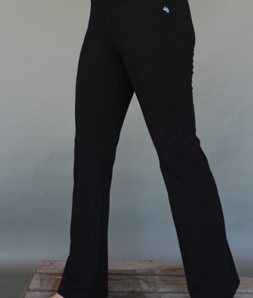 Organic Cotton Flare Leg Yoga Pant- BlackBy Blue Lotus Yogawear