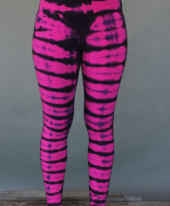 Bengal Tiger Tie Dye Ankle Length Yoga Legging- Fuchsia Indigo by Blue Lotus Yogawear
