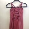 Organic Cotton Caged Back Cami with Built-in Bra- Cranberry by Blue Lotus Yogawear