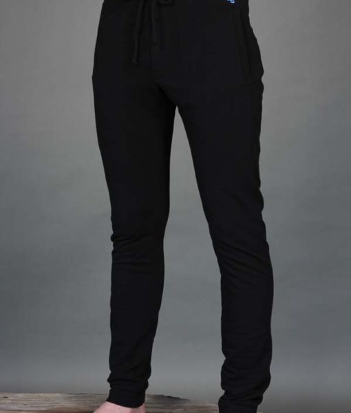 Men's Organic Cotton 4-Way Stretch Yoga Pant -Black  by Blue Lotus Yogawear