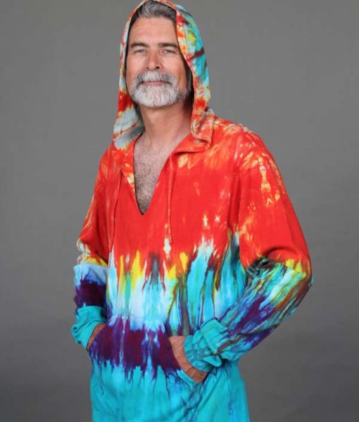 Organic Cotton Baja Hoody- Tie Dye by Blue Lotus Yogawear