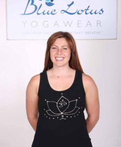 Lotus Motif Yoga Tank Top - Black by Blue Lotus Yogawear
