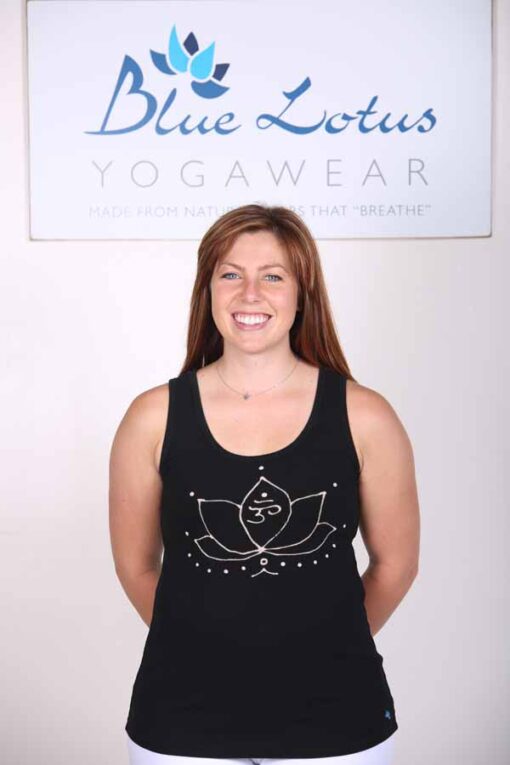 Lotus Motif Yoga Tank Top - Black by Blue Lotus Yogawear
