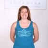 Lotus Motif Yoga Tank Top - Teal by Blue Lotus Yogawear