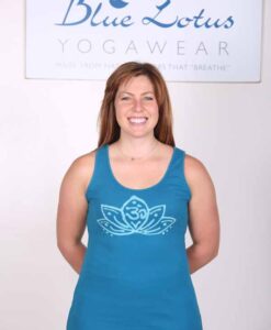 Lotus Motif Yoga Tank Top - Teal by Blue Lotus Yogawear