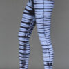 Organic Cotton Bengal Tiger Tie Dye Ankle Length Yoga Legging- Serenity Blue by Blue Lotus Yogawear
