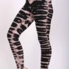 Bengal Tiger Tie Dye Ankle Length Yoga Legging- Caffe Latte by Blue Lotus Yogawear