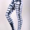 Organic Cotton Bengal Tiger Tie Dye Ankle Length Yoga Legging- White Black by Blue Lotus Yogawear