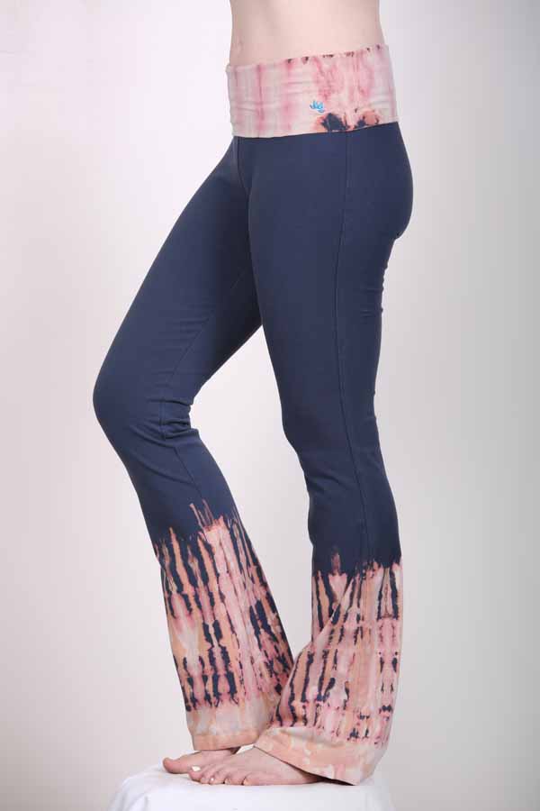 pink foldover yoga pants