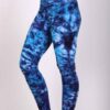 Organic Cotton High Waist Crystal Tie Dye Ankle Length Yoga Legging by Blue Lotus Yogawear