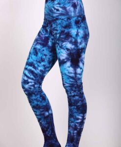 Organic Cotton High Waist Crystal Tie Dye Ankle Length Yoga Legging by Blue Lotus Yogawear