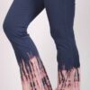 Organic Cotton Bleach Tie Dye Flare Leg Yoga Pant - Indigo by Blue Lotus Yogawear