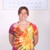 100% Cotton Spiral Tie Dye Yoga Tee- Malibu Sunset by Blue Lotus Yogawear