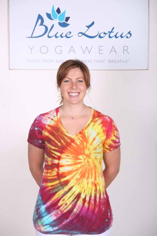 Sunrise Tie Dye Cotton Tee by Blue Lotus Yogawear