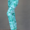 Organic Cotton Flare Leg Foldover Waistband Yoga Pant - Aqua Tie-dye by Blue Lotus Yogawear