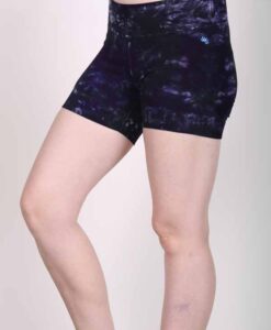 Organic Cotton Short - Purple Tie Dye by Blue Lotus Yogawear