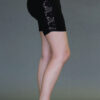 Organic Cotton Lace Inset Short - Black by Blue Lotus Yogawear