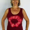Aura Burst Tie Dye Yoga Tank Top - Wine by Blue Lotus Yogawear