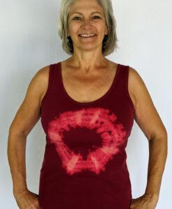 Aura Burst Tie Dye Yoga Tank Top - Wine by Blue Lotus Yogawear