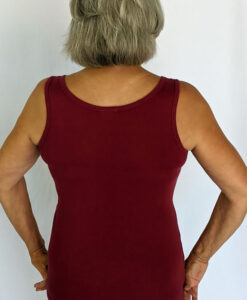 Aura Burst Tie Dye Yoga Tank Top - Wine Back by Blue Lotus Yogawear