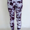 Organic Cotton Ankle Length Yoga Legging- Purple Tie Dye Back by Blue Lotus Yogawear
