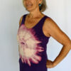 Aura Burst Tie Dye Yoga Tank Top - Purple by Blue Lotus Yogawear