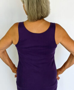 Aura Burst Tie Dye Yoga Tank Top - Purple Back by Blue Lotus Yogawear