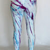 Shibori Dye High Waist Ankle Length Yoga Legging Back by Blue Lotus Yogawear