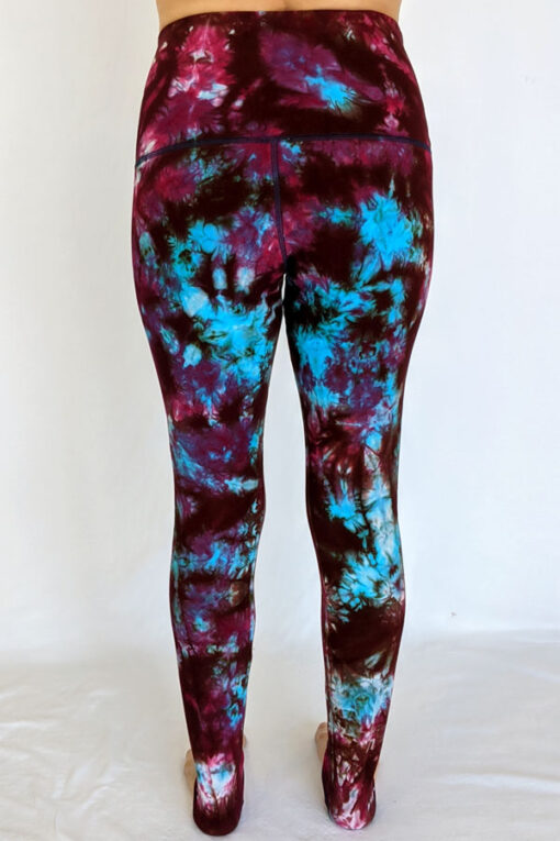 High Waist Ankle Length Yoga Legging -Wine Back by Blue Lotus Yogawear