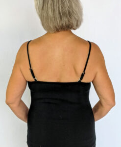 Organic Cotton Cami with Adjustable Straps- Black by Blue Lotus Yogawear