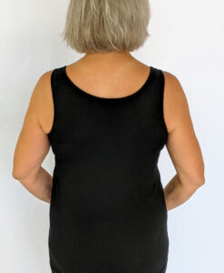 Aura Burst Tie Dye Yoga Tank Top - Black Back by Blue Lotus Yogawear