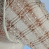 Light Weight Cotton Novelty Plaid Sweater - Ivory Detail by Blue Lotus Yogawear