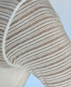 Light Weight Cotton Novelty Knit Sweater - Stripe by Blue Lotus Yogawear
