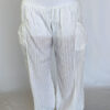 Kundalini White Gauze Pant with Organic Cotton Inside Short by Blue Lotus Yogawear