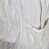 Gauze Long Sleeve Dress - Kundalini White Fabric Detail